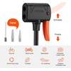 image:imageHimiway Mini Bike Pump Portable Compact Foot Activated Bicycle Pump with Presta and Schrader Valve Aluminum Alloy Air Pump for Balls Mountain Bike