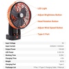 image:imageHimiway Tripod Camping Fan Rechargeable Portable Battery Operated Fan with LED Lantern 270Head Rotation Hangable Outdoor USB Silent Tent Fans with Hook for Travel Fishing Picnic Bedroom Office