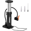 image:imageHimiway Mini Bike Pump Portable Compact Foot Activated Bicycle Pump with Presta and Schrader Valve Aluminum Alloy Air Pump for Balls Mountain Bike