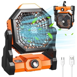 image:imageHimiway Camping Fan Rechargeable Battery Powered Fan with LED Lantern 270 Rotation Hangable USB Outdoor Tent Fan with Hook Portable Personal Fan for Travel Camping Fishing Picnic Barbecue