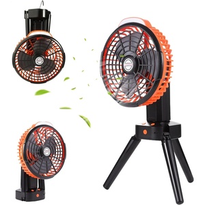image:imageHimiway Tripod Camping Fan Rechargeable Portable Battery Operated Fan with LED Lantern 270Head Rotation Hangable Outdoor USB Silent Tent Fans with Hook for Travel Fishing Picnic Bedroom Office