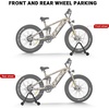 image:imageHimiway Bike Floor Parking Rack Adjustable Freestanding Bicycle Storage Rack Bike Floor Stand for 3115cm Tyre Width Mountain Road MTB Bikes for IndoorampOutdoor Garage Storage