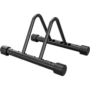 image:imageHimiway Bike Floor Parking Rack Adjustable Freestanding Bicycle Storage Rack Bike Floor Stand for 3115cm Tyre Width Mountain Road MTB Bikes for IndoorampOutdoor Garage Storage