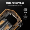 image:imageHimiway Folding Bike Pedals with Reflective Strips Aluminum Alloy Bicycle Foldable Pedals 916 inch NonSlip Wide Platform Cycling Pedals for Folding BMX MTB Road BikeDark Black