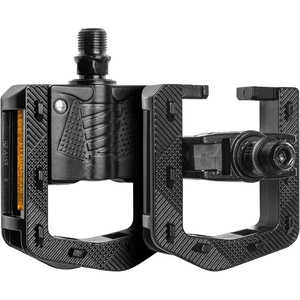image:imageHimiway Folding Bike Pedals with Reflective Strips Aluminum Alloy Bicycle Foldable Pedals 916 inch NonSlip Wide Platform Cycling Pedals for Folding BMX MTB Road BikeDark Black