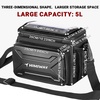 image:imageHimiway Multifunctional Bike Handlebar Bag with Foldable TPU Phone Holder 6080 amp 2 Bottle Mesh Bags IP65 Waterproof Bike Front Handlebar Bag Large Capacity 5 L Bike Bag with Quick Release Design