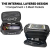 image:imageHimiway Multifunctional Bike Handlebar Bag with Foldable TPU Phone Holder 6080 amp 2 Bottle Mesh Bags IP65 Waterproof Bike Front Handlebar Bag Large Capacity 5 L Bike Bag with Quick Release Design